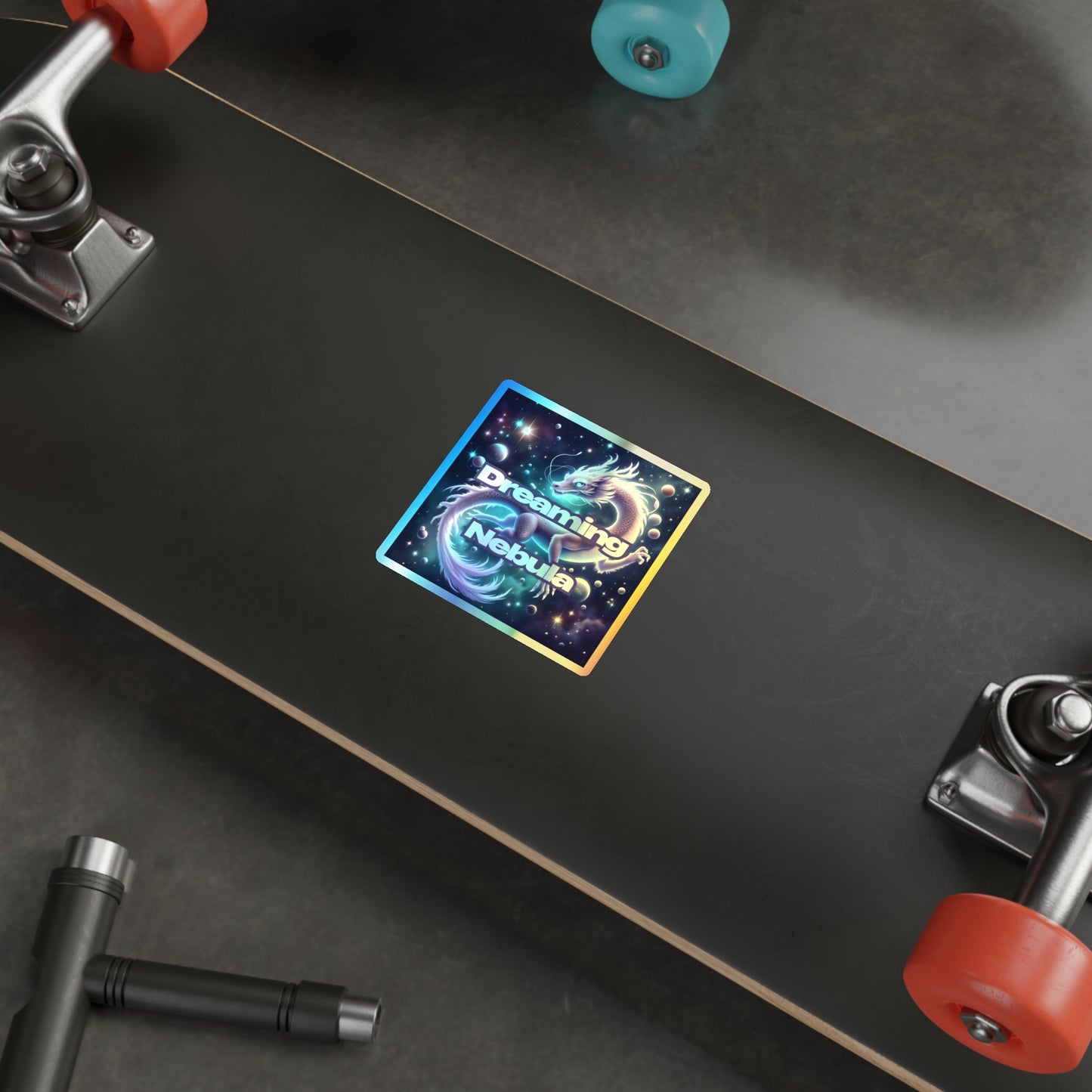 Holographic Stickers - Cosmic Dragon