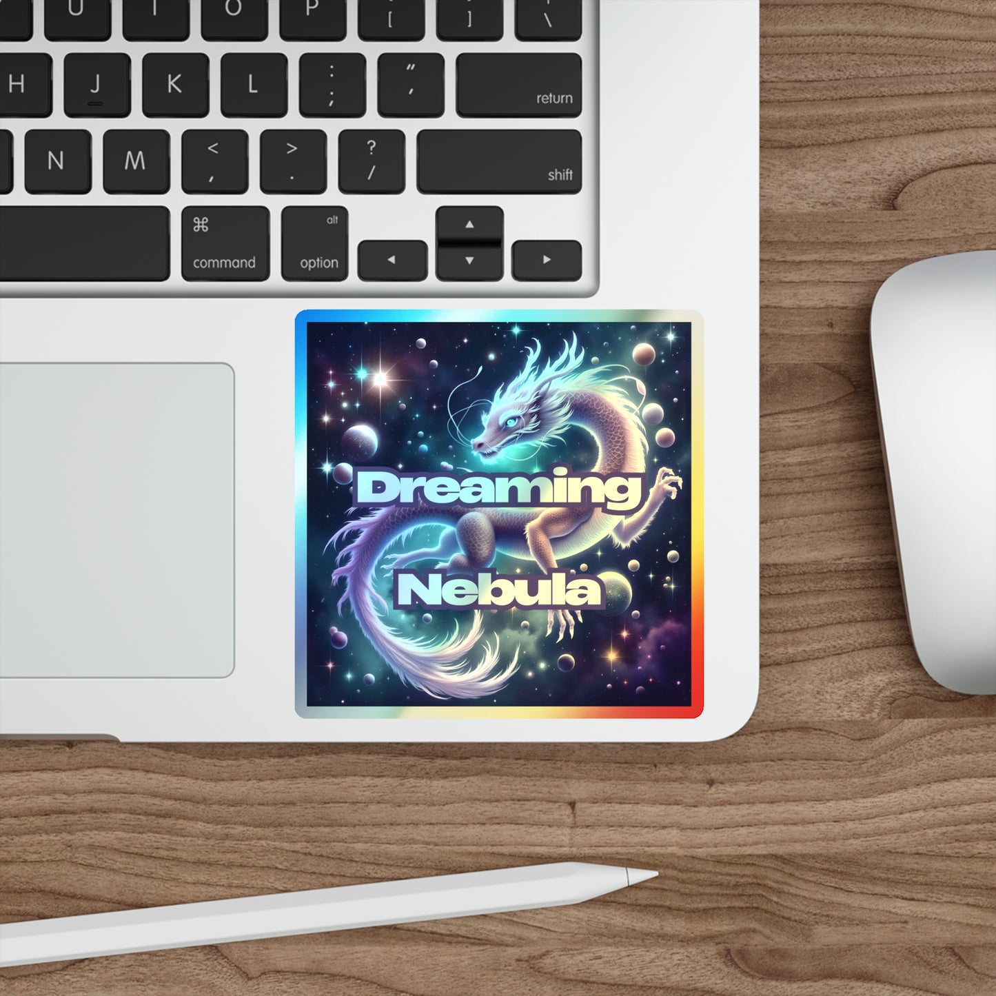 Holographic Stickers - Cosmic Dragon