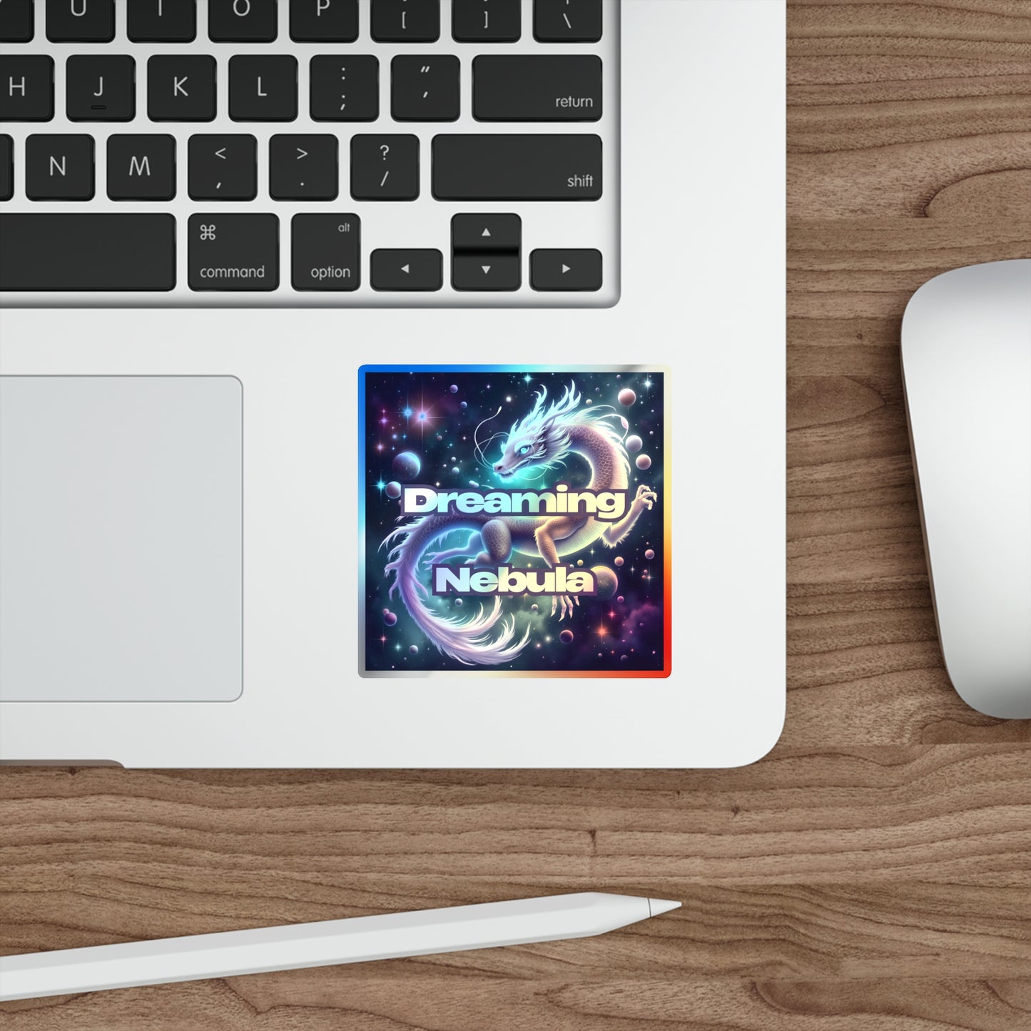 Holographic Stickers - Cosmic Dragon