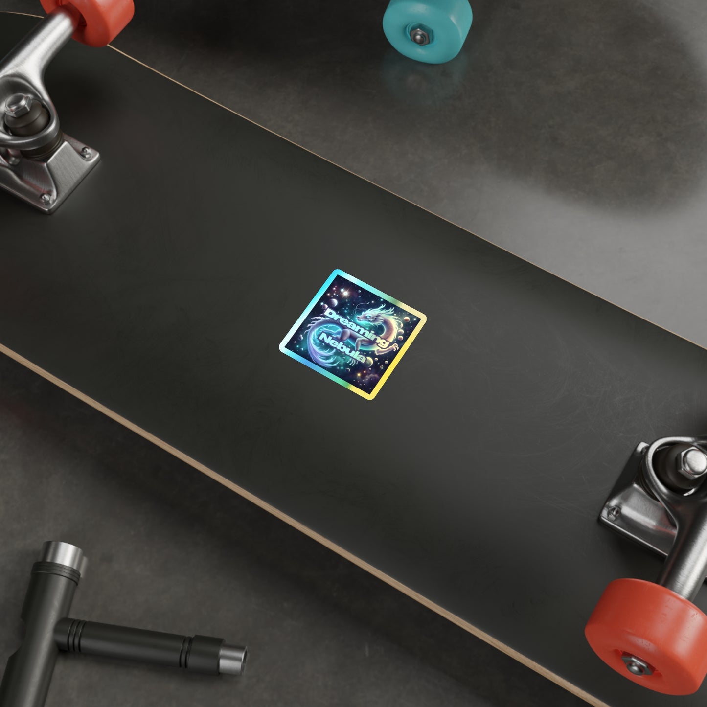 Holographic Stickers - Cosmic Dragon