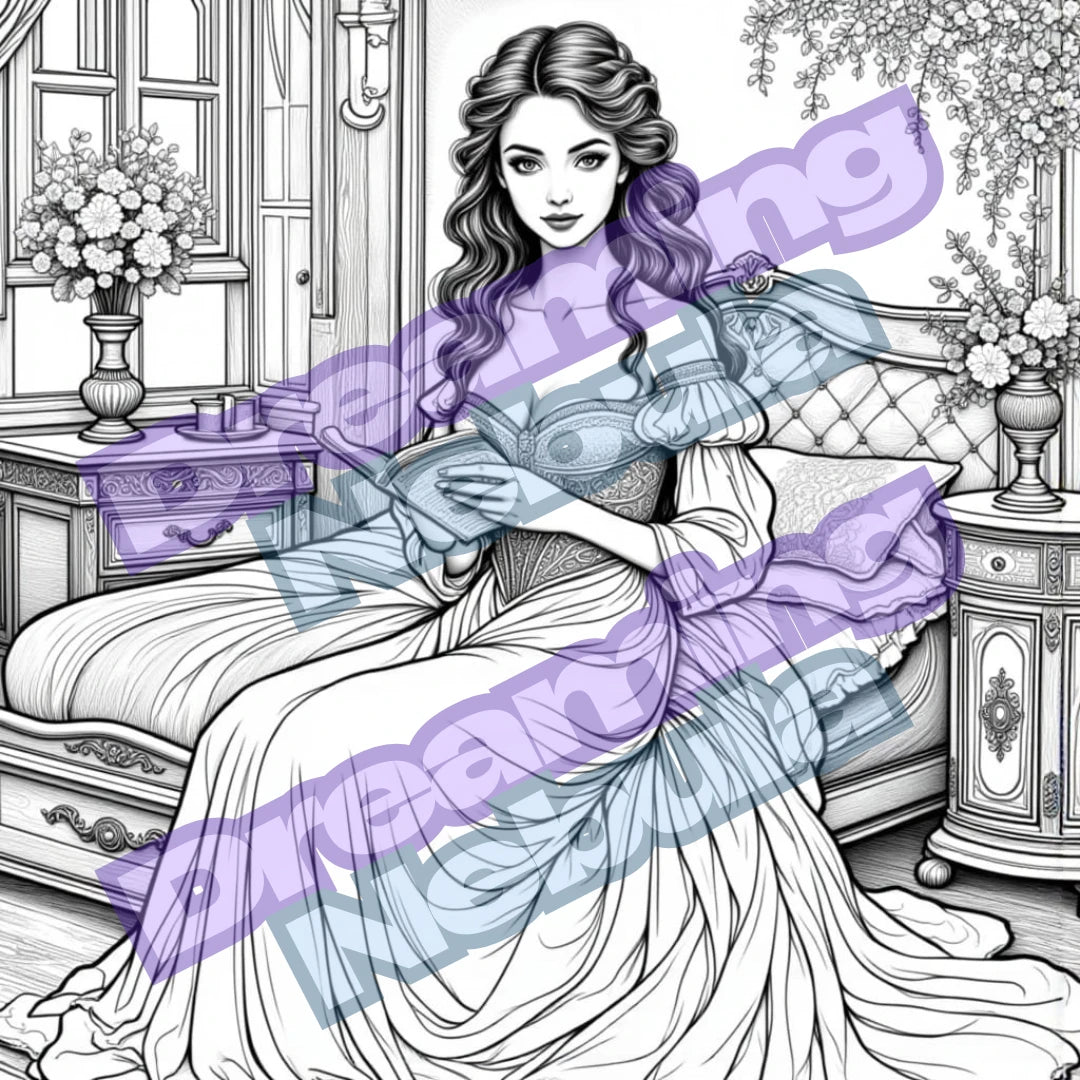 Dapper Dragon Tavern Coloring Book (PRINTED)